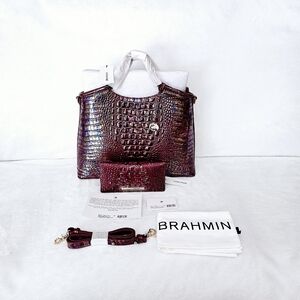 NWT Brahmin SANGRIA Elaine w/Ady Wallet